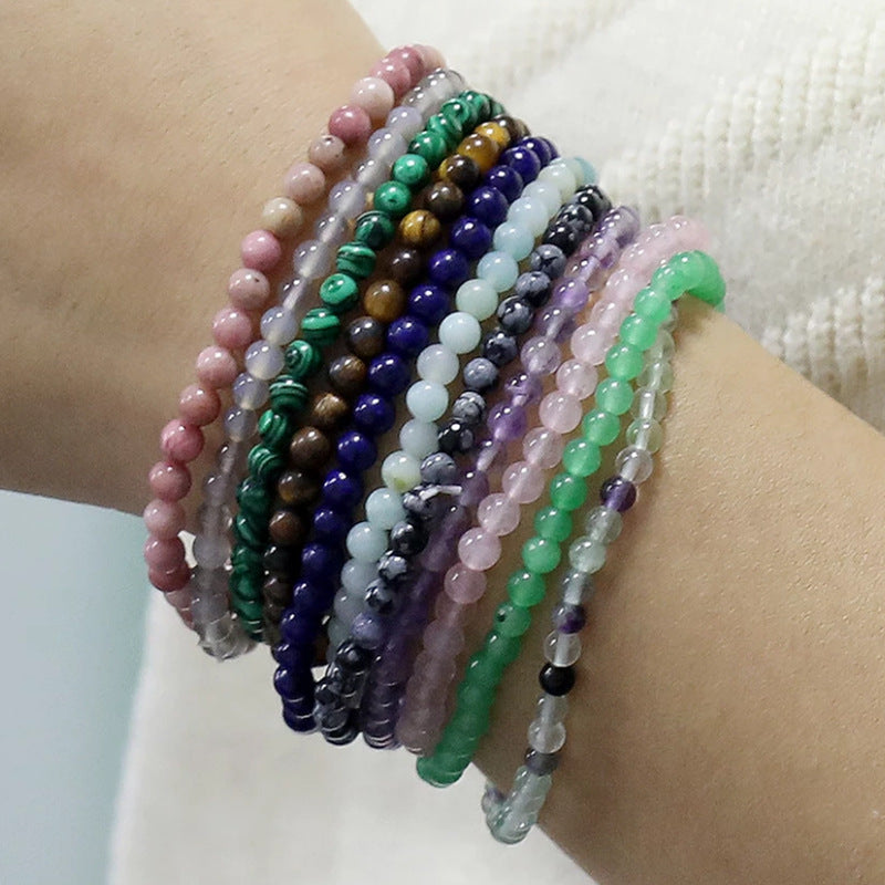Fashion Geometric Natural Stone Beaded Friendship Bracelet