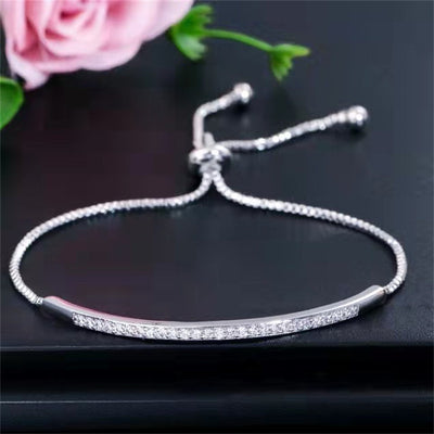 Fashion Geometric Rhinestone Adjustable Women's Bracelet
