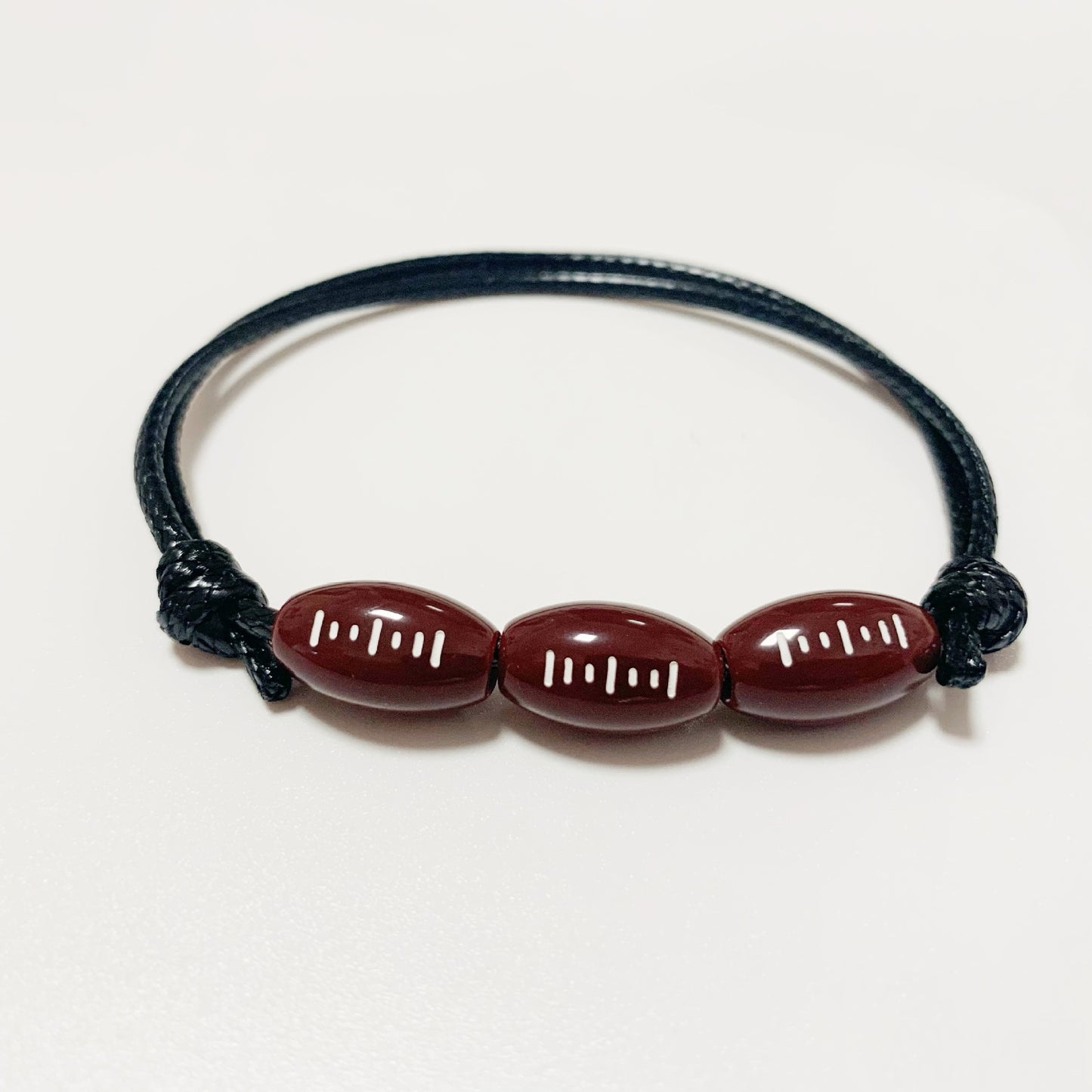 Geometric Resin Sports Beaded Bracelet Set for Unisex