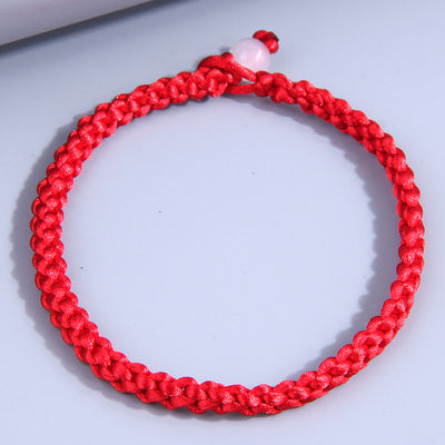 Fashion Gradient Color Braided Lucky Rope Bracelet