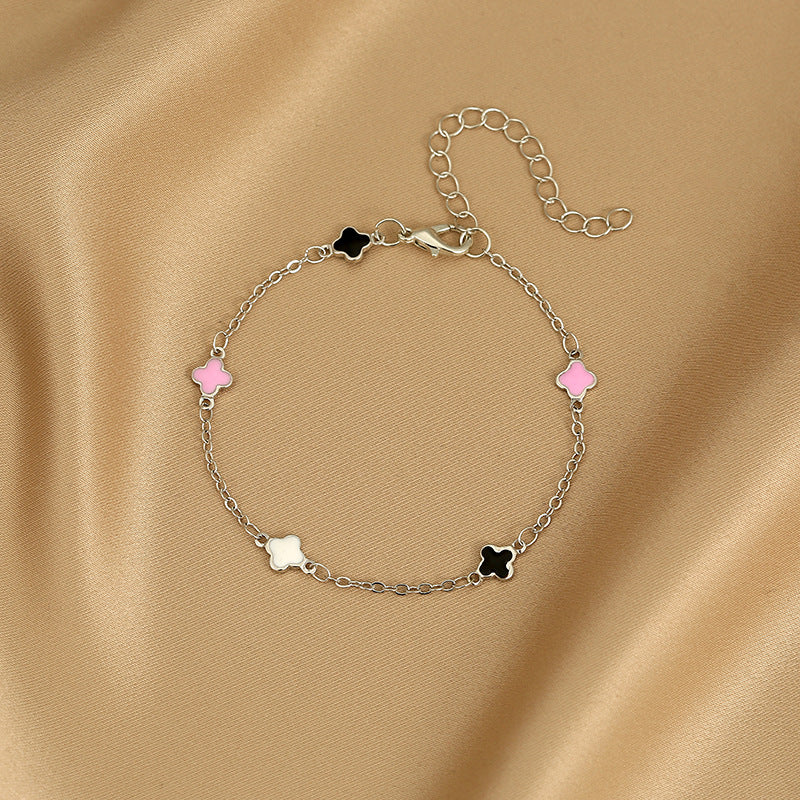 Fashion Heart Butterfly Alloy Bracelet and Necklace Jewelry Set with Artificial Pearls and Colorful Zircon