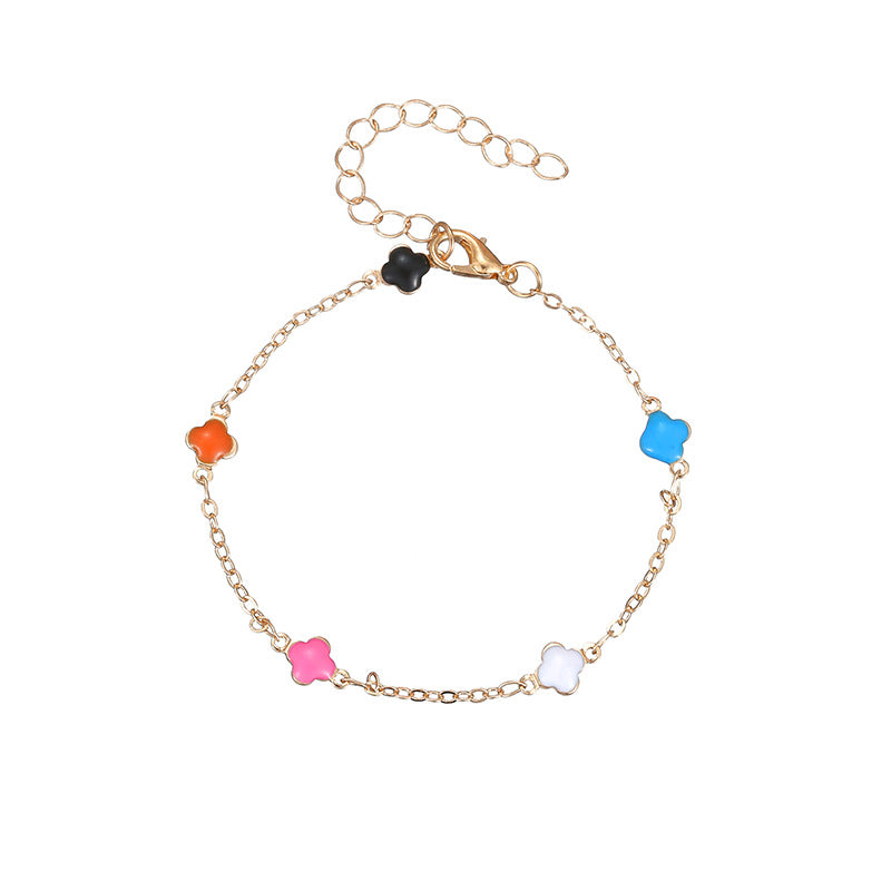 Fashion Heart Butterfly Alloy Bracelet and Necklace Jewelry Set with Artificial Pearls and Colorful Zircon