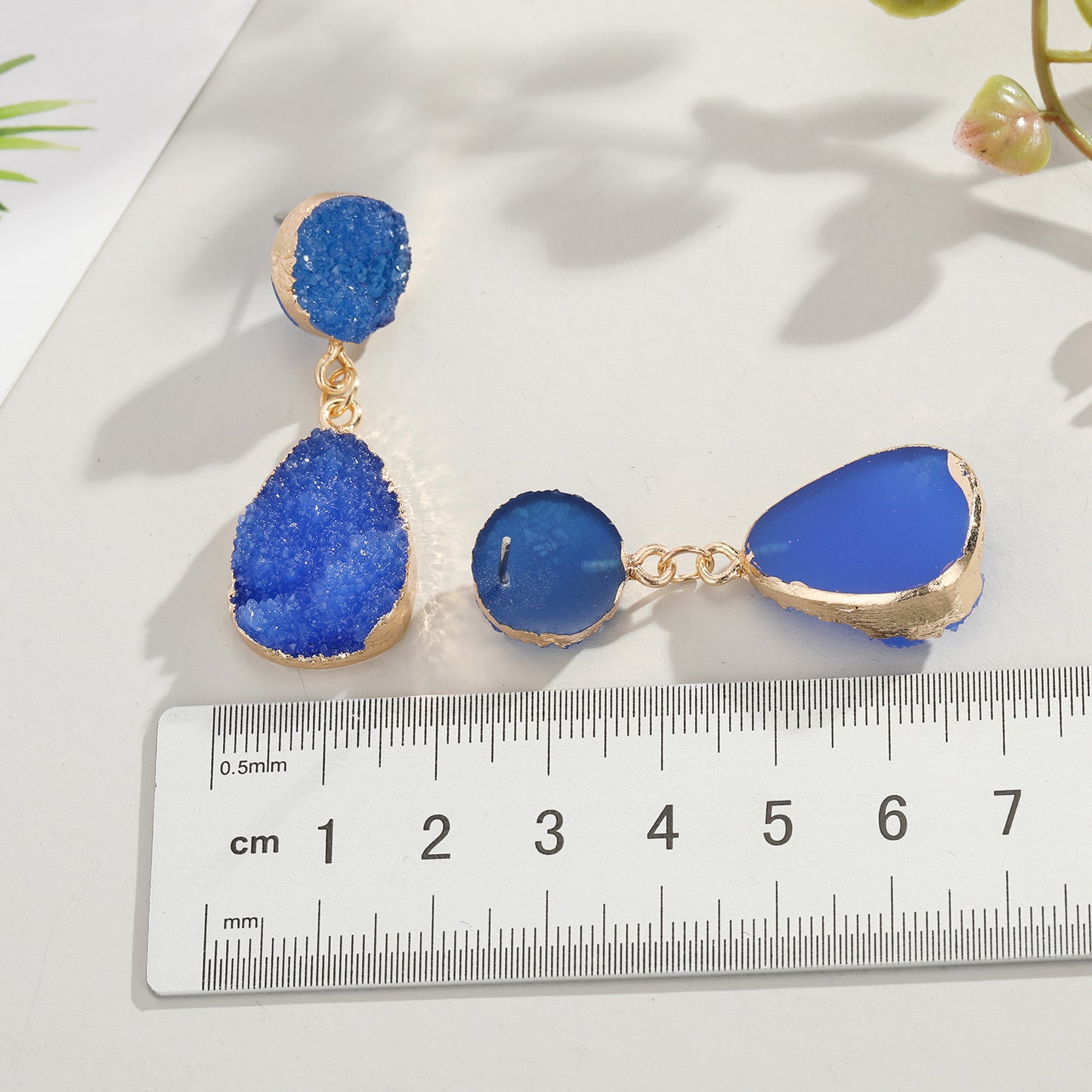Korean Style Crystal Bud & Water Drop Earrings for Women