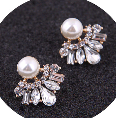 Korean Fashion Sweet Gemstone Earrings