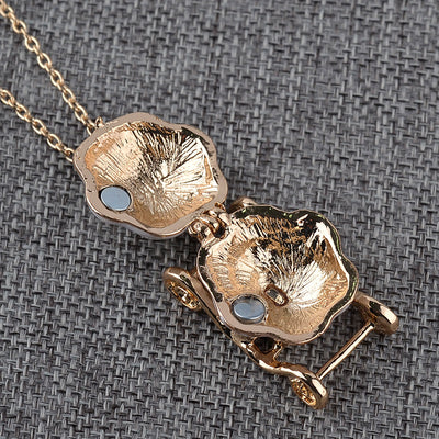 Halloween Magic Pumpkin Car Alloy Necklace - Women's Clavicle Chain Accessories