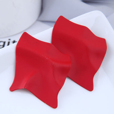 Fluorescent Geometric Metal Earrings for Women