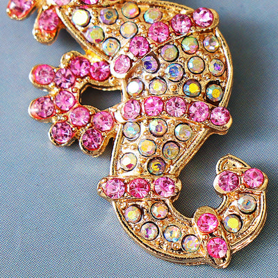 Colorful Seahorse Geometric Rhinestone Alloy Earrings - Creative Vintage Design