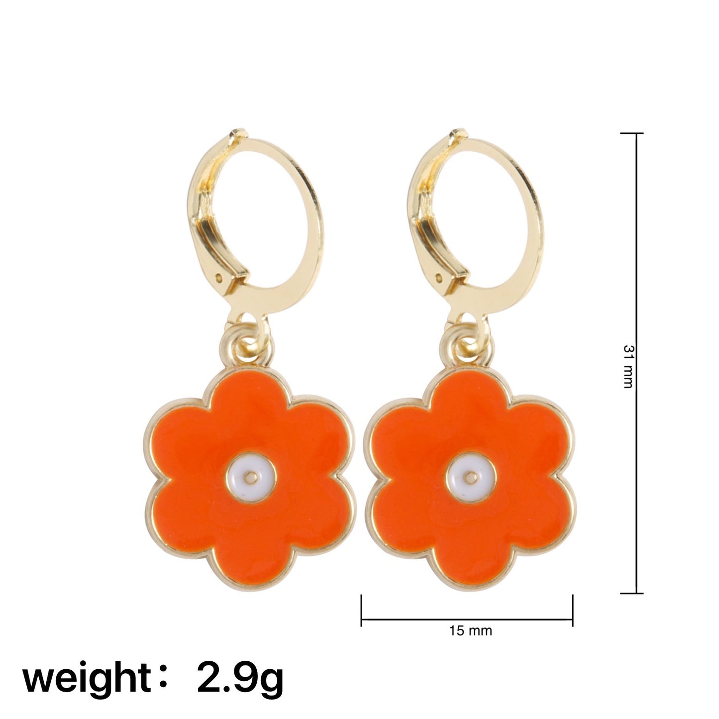 Creative Butterfly Flower Smiley Face Leaf Drop Earrings