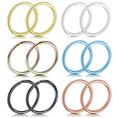 Fashion Stainless Steel Multi-Functional Nose and Ear Hoop Ring