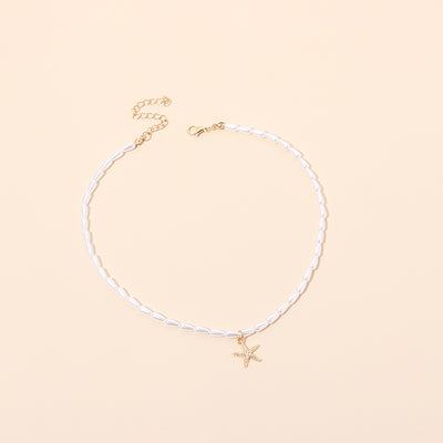 Fashion Star Pearl Choker Necklace for Women