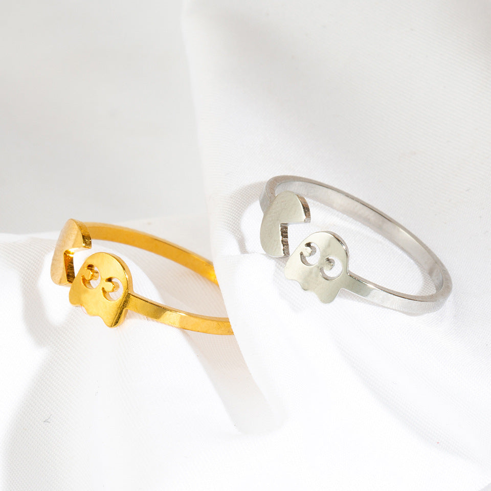 Fashion Minimalist Stainless Steel Open Ring Set