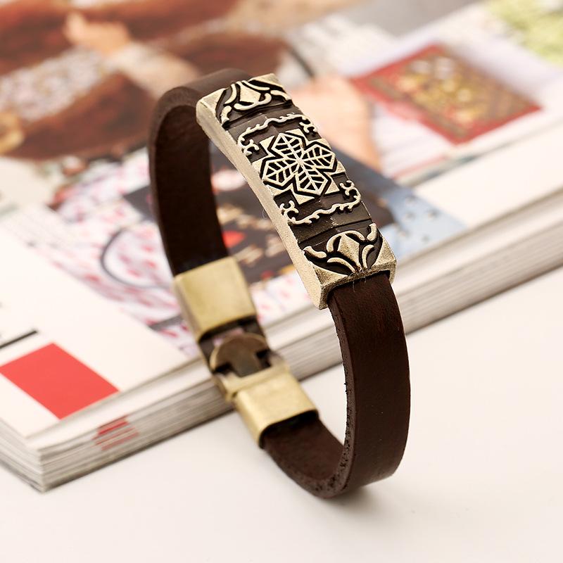 Vintage Leather Bracelet for Couples - Simple Unisex Jewelry