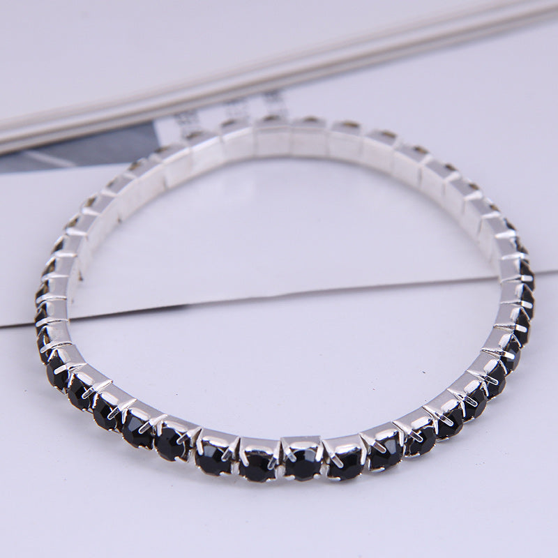 Fashion Minimalist Single Row Rhinestone Bracelet