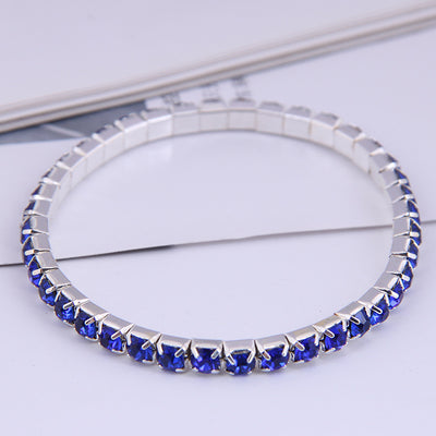 Fashion Minimalist Single Row Rhinestone Bracelet