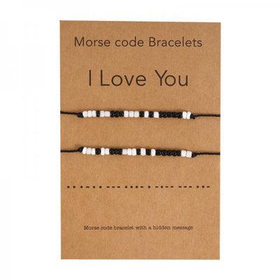 Fashion Seed Bead Rope & Volcanic Stone Heart Charm Bracelet Set for Women