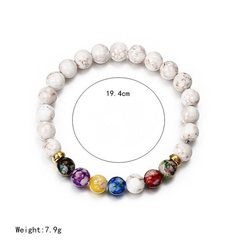 Fashion Natural Stone & Agate Beaded Energy Bracelet