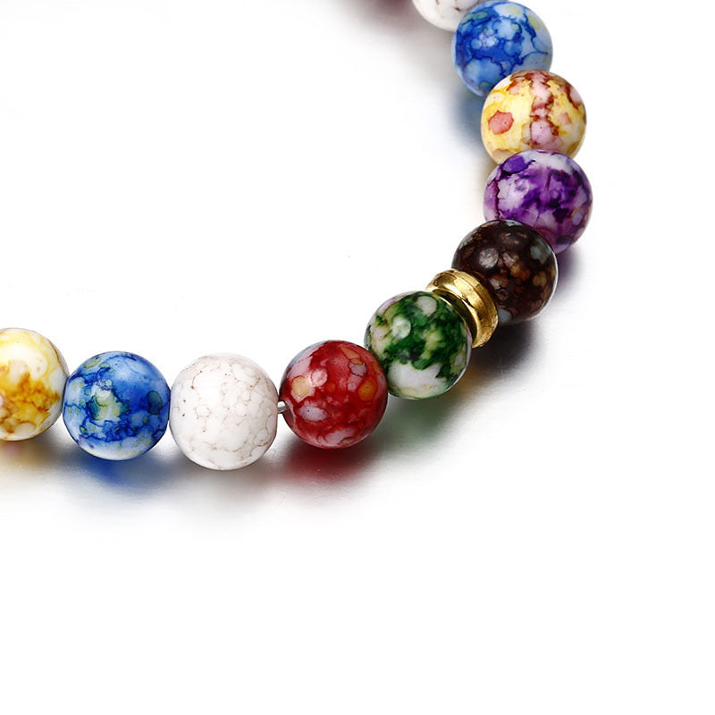 Fashion Natural Stone & Agate Beaded Energy Bracelet