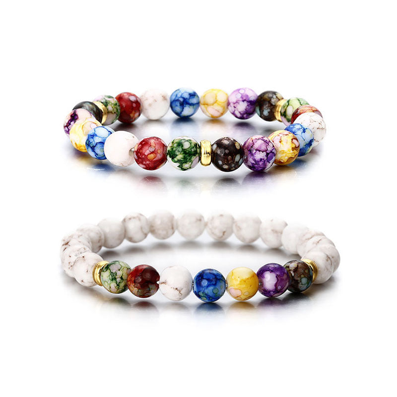 Fashion Natural Stone & Agate Beaded Energy Bracelet