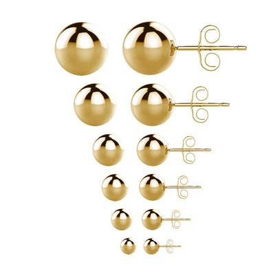 Fashion Titanium Steel Round Stud Earrings for Men and Women