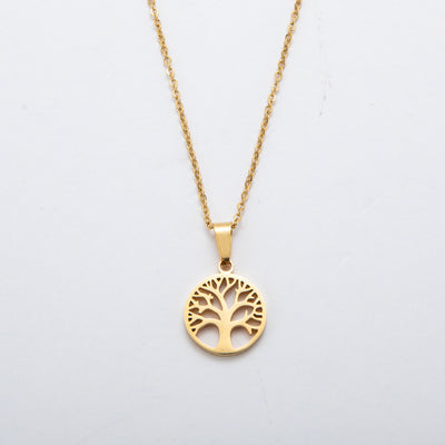 Fashion Tree of Life Stainless Steel Pendant Necklace