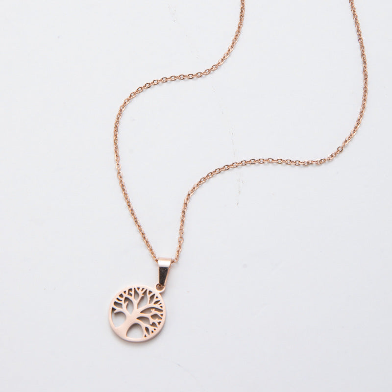 Fashion Tree of Life Stainless Steel Pendant Necklace