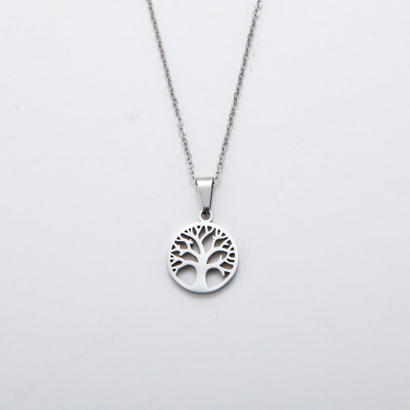 Fashion Tree of Life Stainless Steel Pendant Necklace