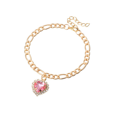 Fashion Simple Heart Zirconia Bracelet