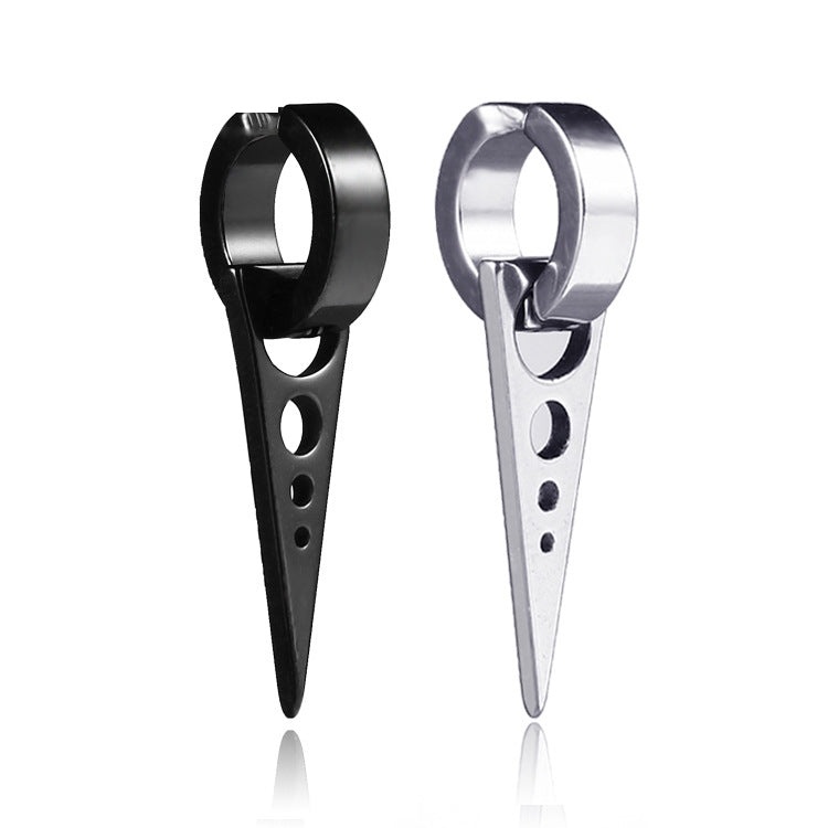 Fashion Geometric Titanium Steel Triangle Ear Clip
