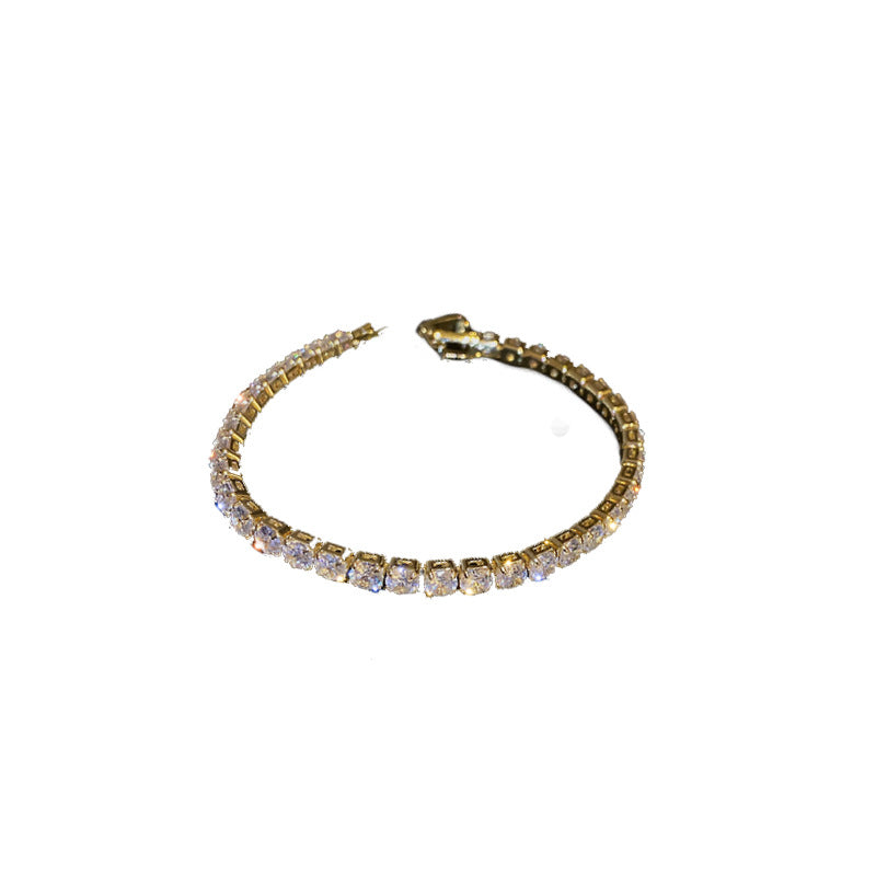 Fashion Geometric Zircon Alloy Bracelet for Women