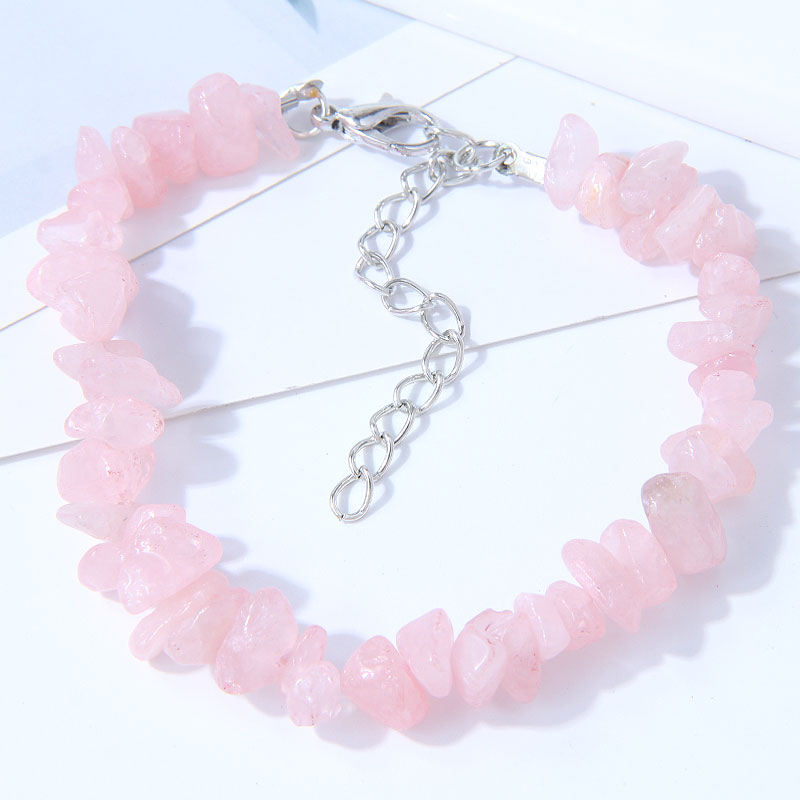 Fashion Minimalist Pink Gravel Shell Bracelet