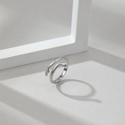 Fashion Snake Series Adjustable Titanium Steel Ring