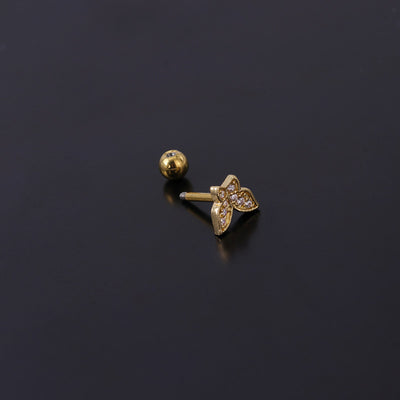 Fashion Simple Stainless Steel Thick Rod Ear Studs