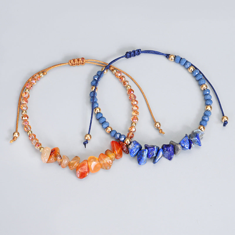 Bohemian Handmade Natural Stone Beaded Bracelet for Women
