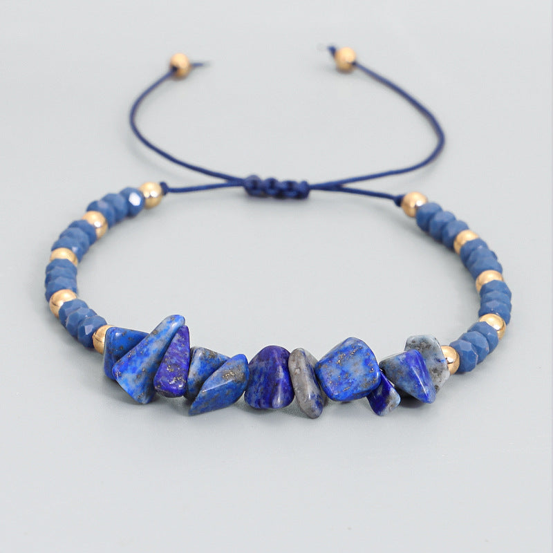 Bohemian Handmade Natural Stone Beaded Bracelet for Women