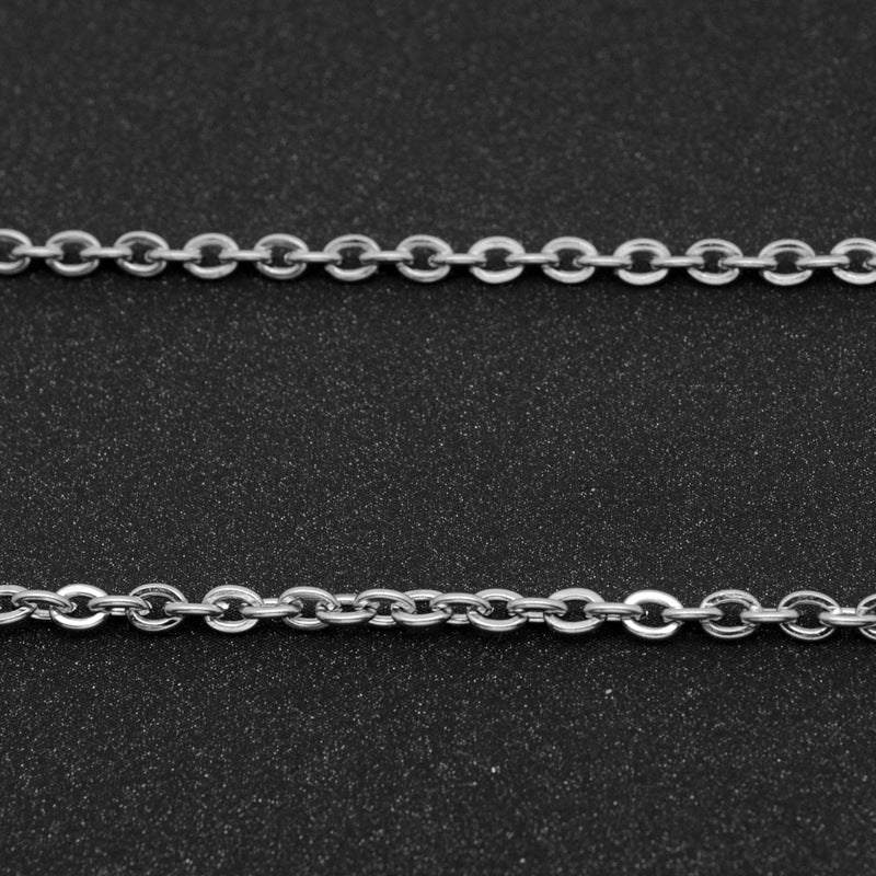 Fashion Titanium Steel Cross Pendant Necklace