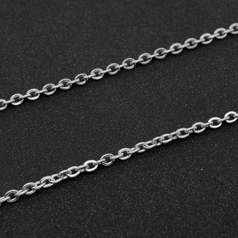 Fashion Titanium Steel Cross Pendant Necklace