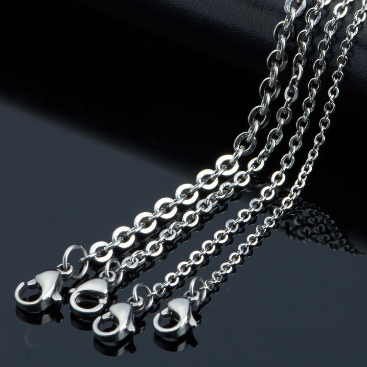 Fashion Titanium Steel Cross Pendant Necklace