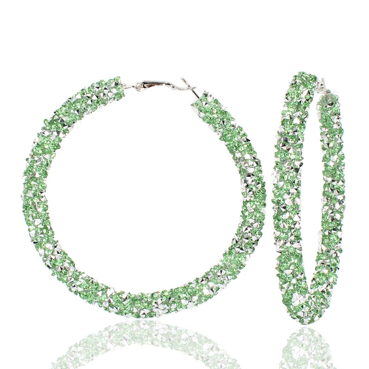 Fashionable Rhinestone Alloy Statement Earrings