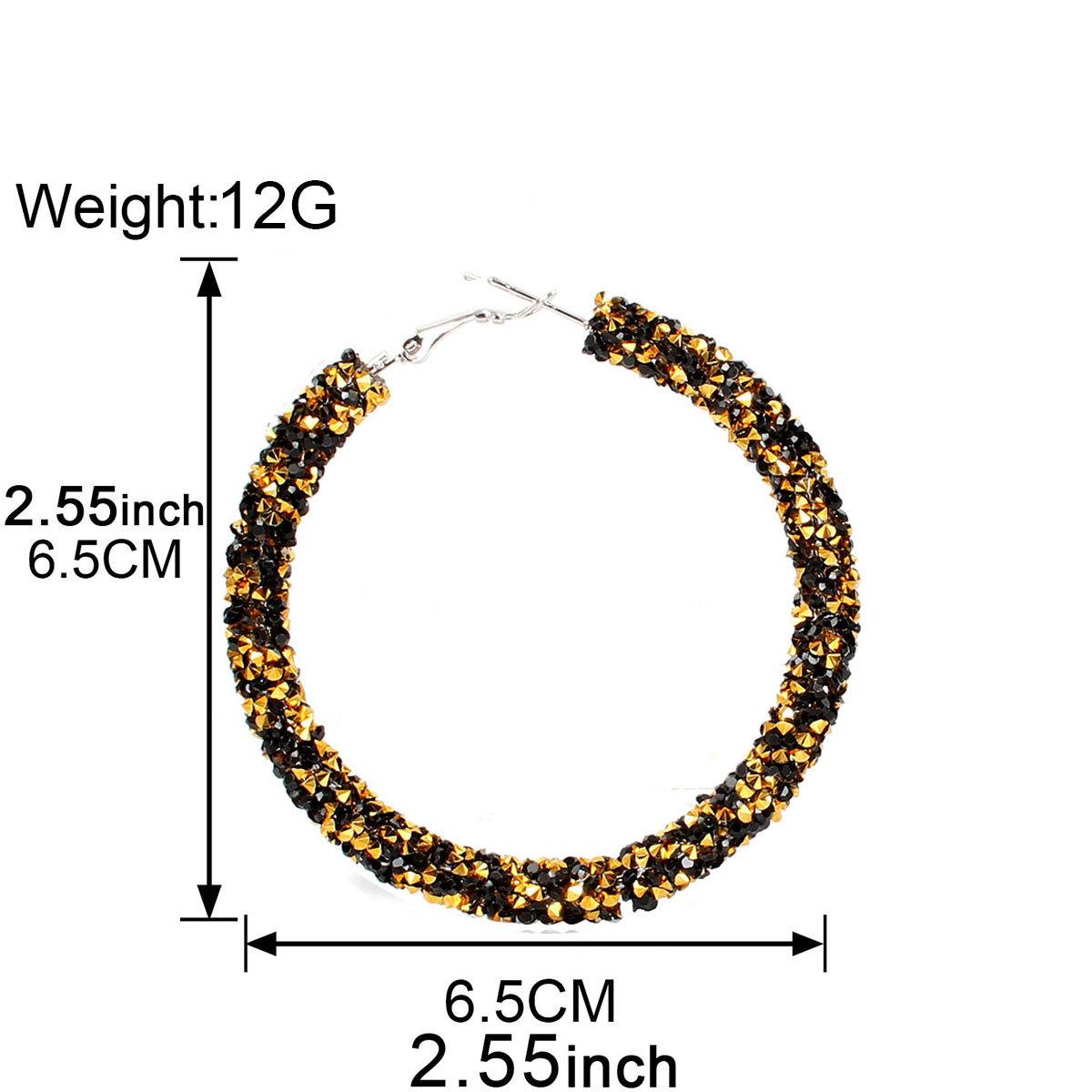 Fashionable Rhinestone Alloy Statement Earrings