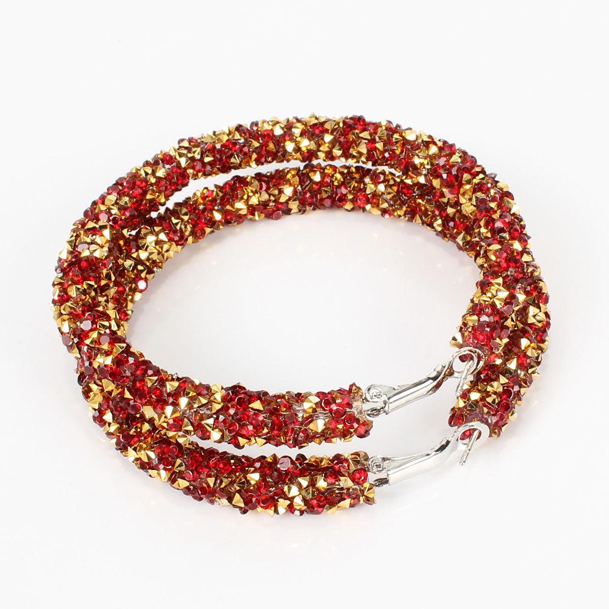 Fashionable Rhinestone Alloy Statement Earrings
