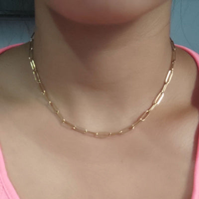Hip-Hop Geometric Minimalist Stainless Steel Unisex Necklace