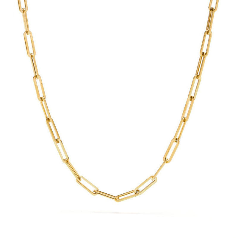 Hip-Hop Geometric Minimalist Stainless Steel Unisex Necklace