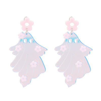 INS Style Skull Alloy Halloween Pumpkin Drop Earrings for Women