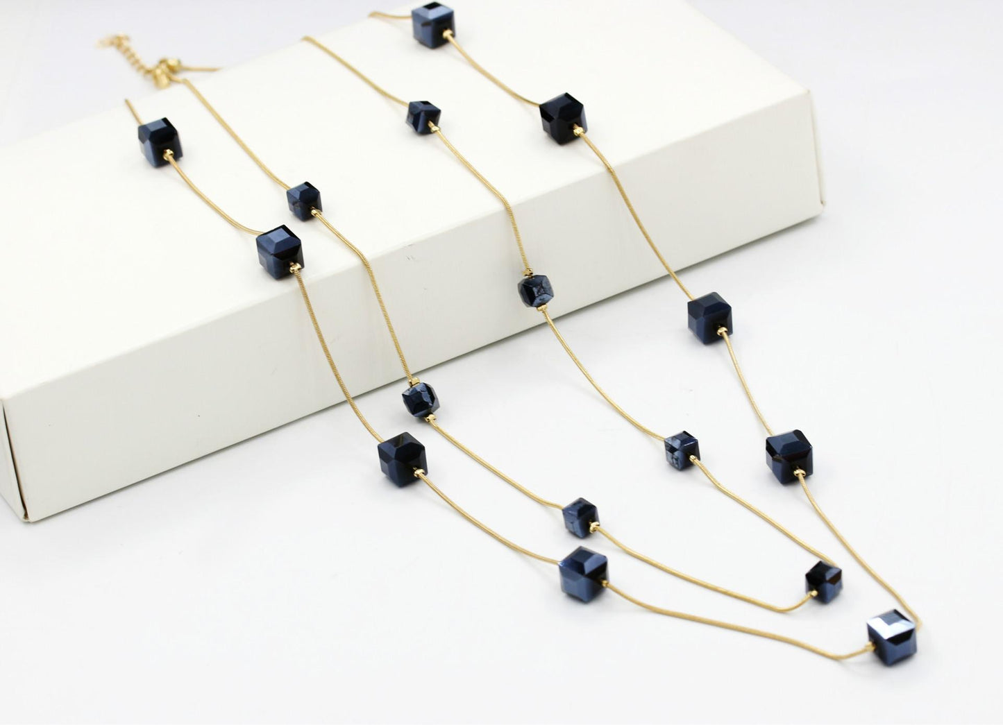 Korean Fashion Crystal Long Pendant Necklace for Women