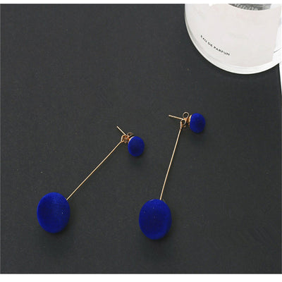Korean Style Long Fuzzy Ball Drop Earrings