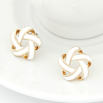 Korean Style Alloy Yarn Ball Sweet Earrings