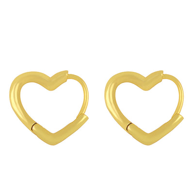 Korean Star Heart Stud Earrings for Women