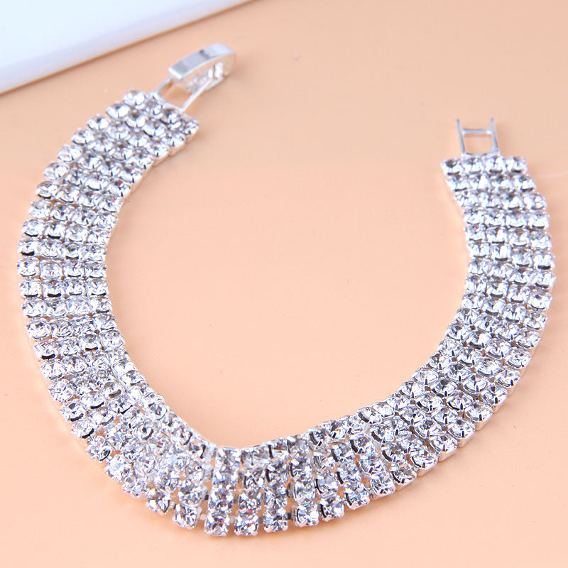 Korean Rhinestone Alloy Fashion Bracelet 1114