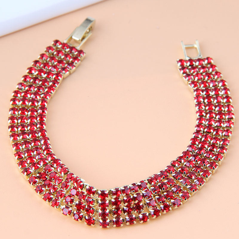 Korean Rhinestone Alloy Fashion Bracelet 1114