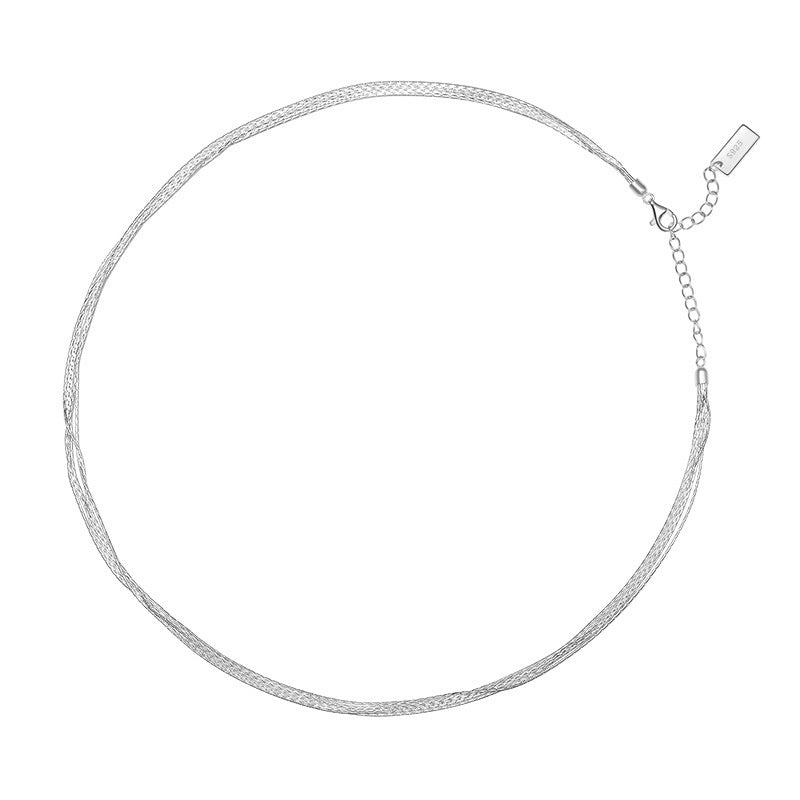 Classic Multi-Layer Titanium Steel 18K Gold Plated Necklace for Women